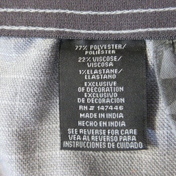 HANG TEN Drop In 20" Elastic-Waist Walkshorts Mens Size XXL 42-44 Grey Plaid NWT - Picture 8 of 12